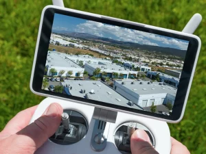 drone inspecting commercial roof