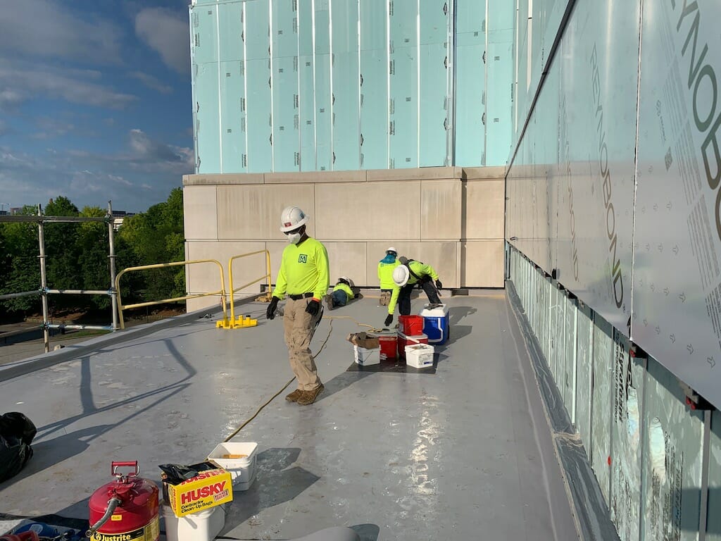 Maxwell-Roofing-Workers-Practicing-Safety