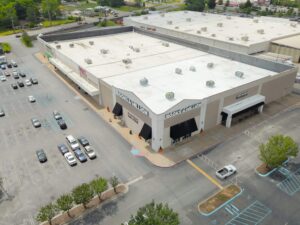 commercial retail building rooftop