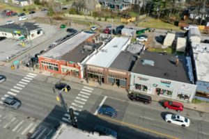 Aerial of 8th South Commercial Re-roofing Project
