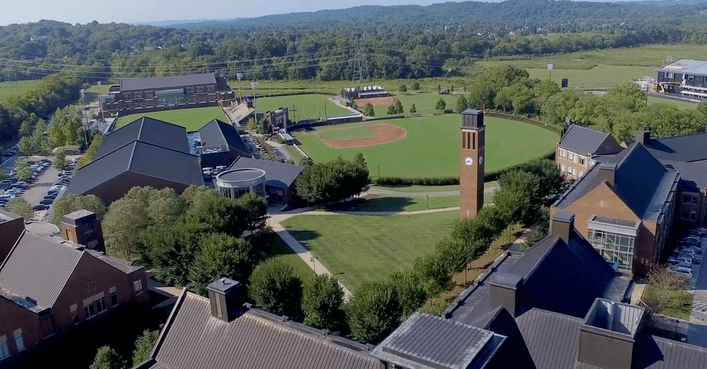 aerial view of Ensworth School campus