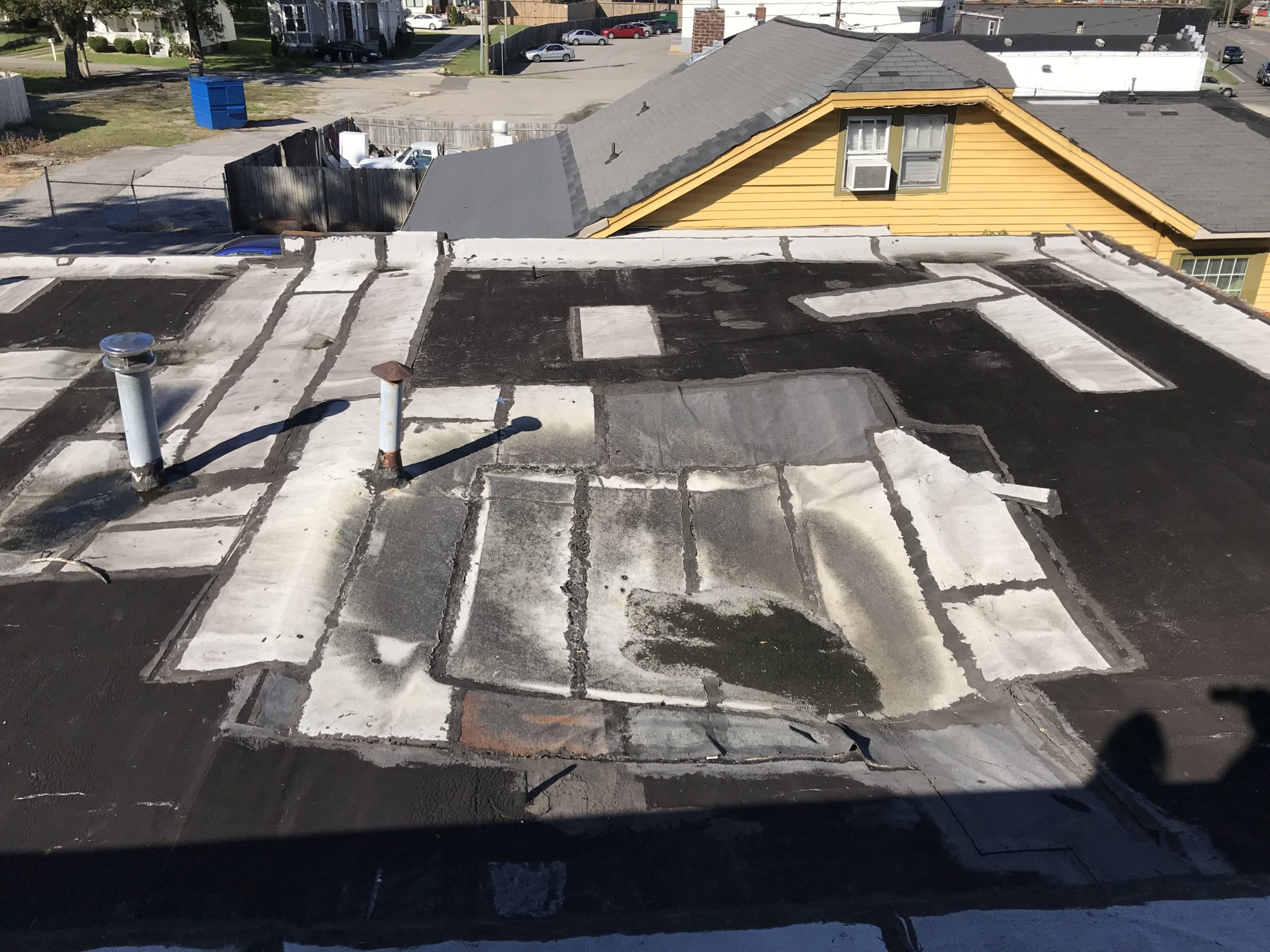 roof damaged by winter weather