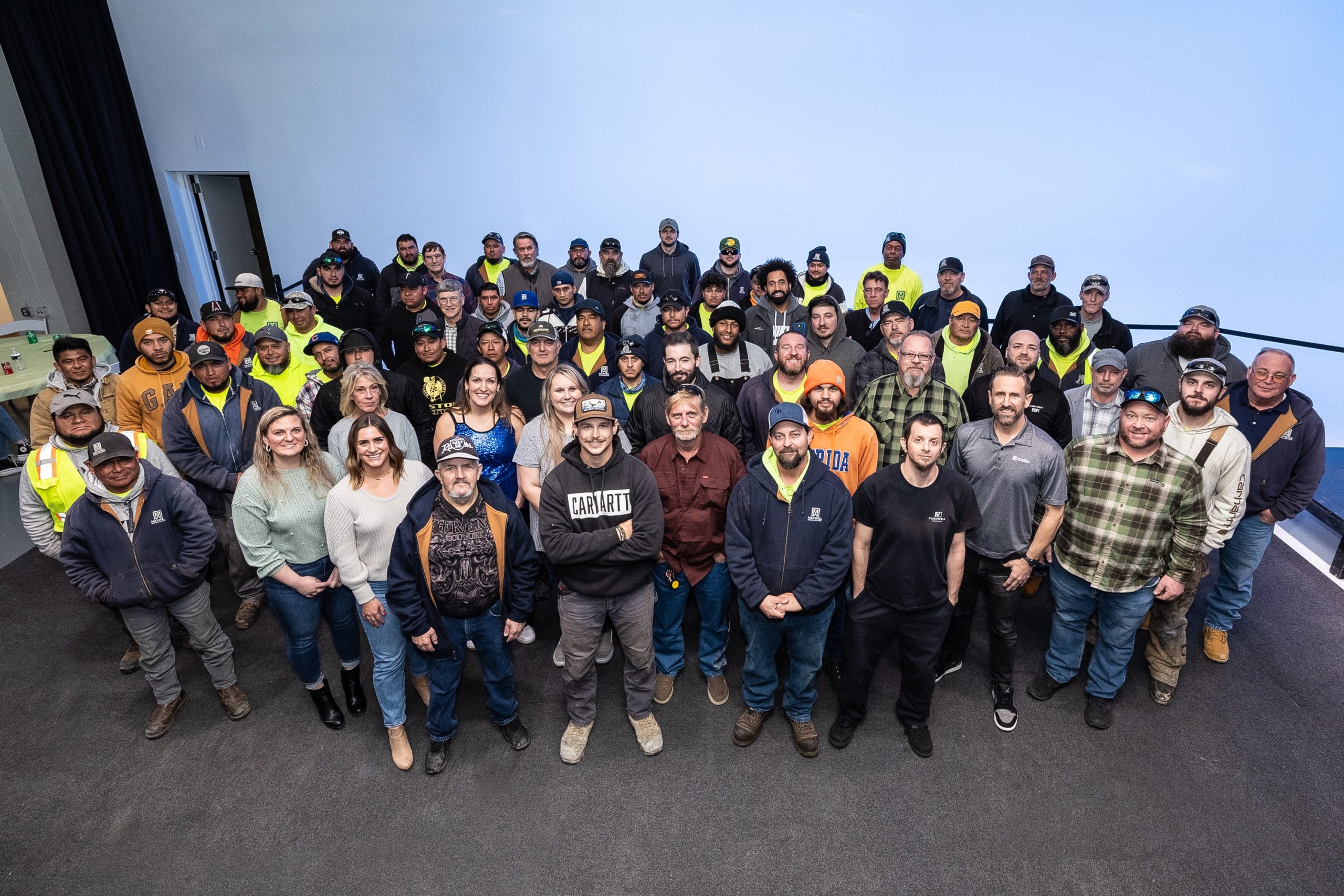 maxwell roofing employees group photo