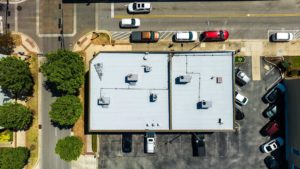 curb installation on commercial roof